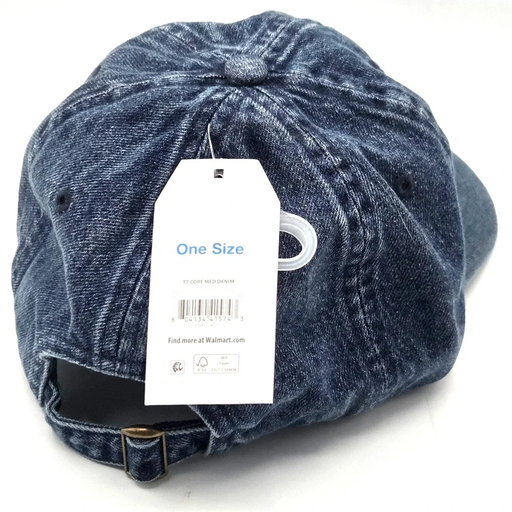 Cotton Baseball Cap Ball Dad Hat Adjustable Denim Jean Men's Women's 2026